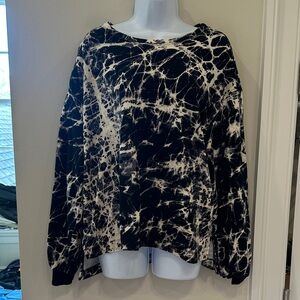 Rachel Comey Marble Black and White Sweatshirt XL